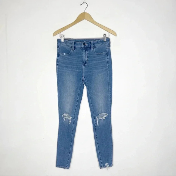 American Eagle High Rise Jegging Jeans Size 4 Short The Dream Jean - Picture 1 of 8